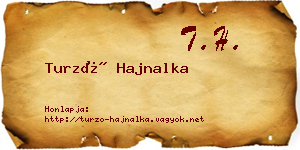 Turzó Hajnalka névjegykártya