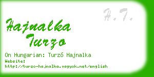 hajnalka turzo business card
